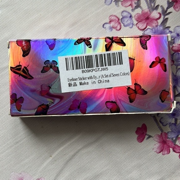 WATERPROOF Reusable Eyeliner Eyelash Stickers Set of 7 Colors - Picture 10 of 10